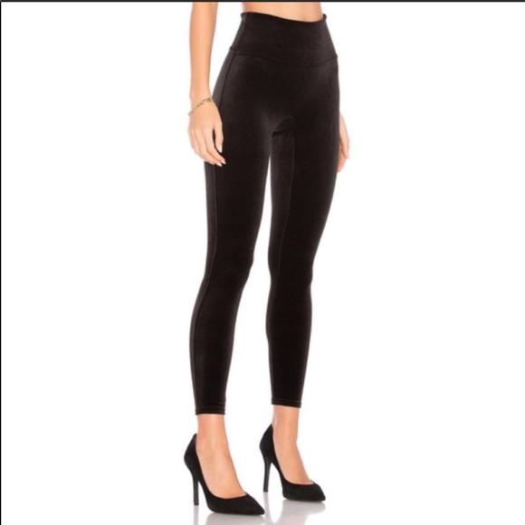 Spanx Black Velvet Leggings - Picture 2 of 5
